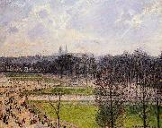 Tuileries Gardens Winter Afternoon Camille Pissarro